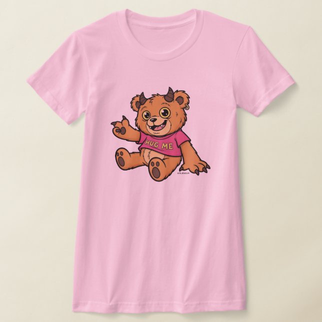 GirlieWear Teddy Bear Hug Me T-Shirt (Postura )
