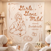 Girls Gone Mild Bandeira de Tapeçaria para Despedi