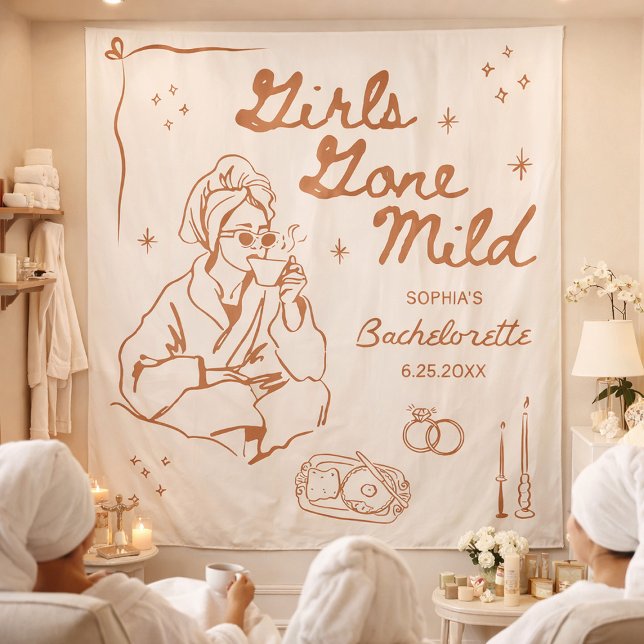 Girls Gone Mild Bandeira de Tapeçaria para Despedi (Criador carregado)