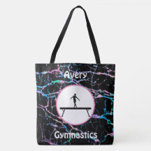 Girls Gymnastics Holograma Balance Beam Tote Bag