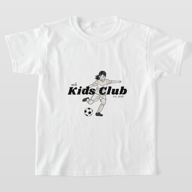 girls soccer kids club t-shirt (Postura )