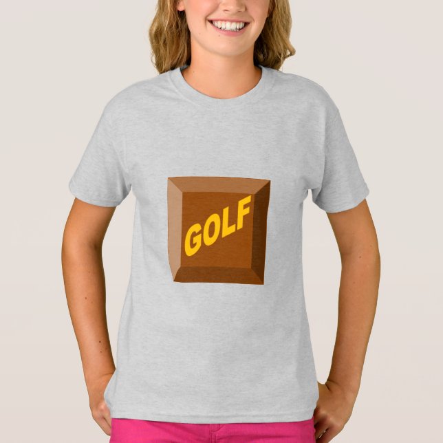Girls T-Shirt ash CHOCOLAT GOLF (Frente)
