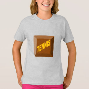 Girls T-Shirt ash CHOCOLAT TÊNIS