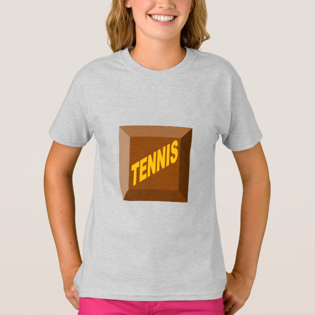 Girls T-Shirt ash CHOCOLAT TÊNIS (Frente)