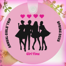 Girls Trip Memory Chaveiro rosa e preto