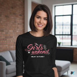 Girls Weekend Ausente T-shirt Data Personalizada