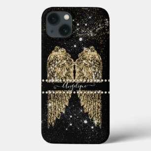Girly Angel Wings Chic Diamond Dourado Sparkle Jew