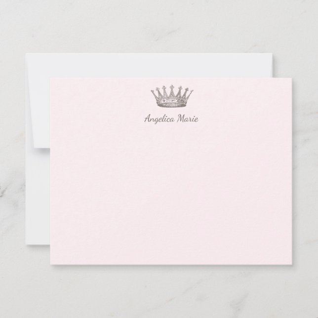 Girly Crown Princess Script Name Modelo (Frente)