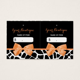Girly Giraffe Impressão Orange Arco Boutique Hang 