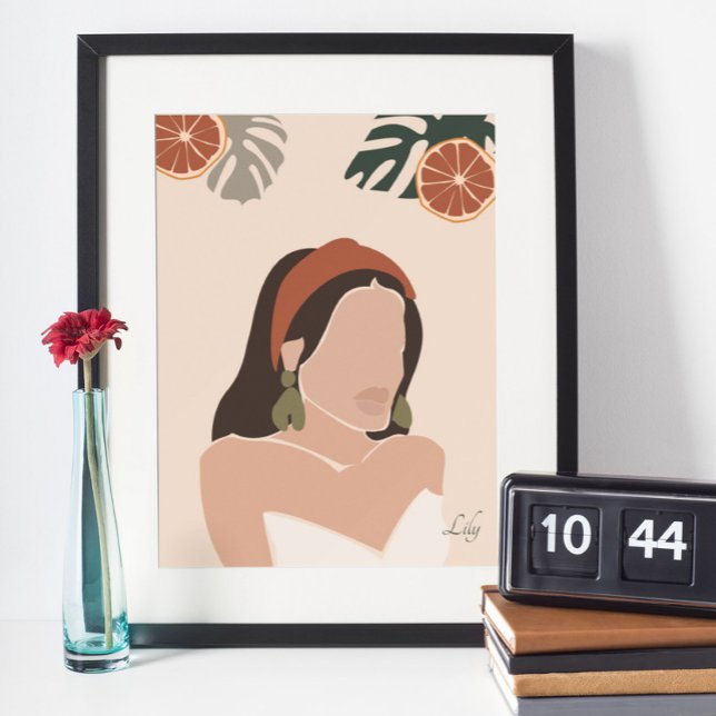Girly Minimal Boho Chic Art Poster (Criador carregado)