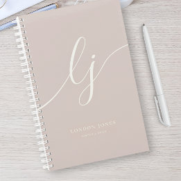 Girly Monograma Calliografia Rosa Nome do Script d