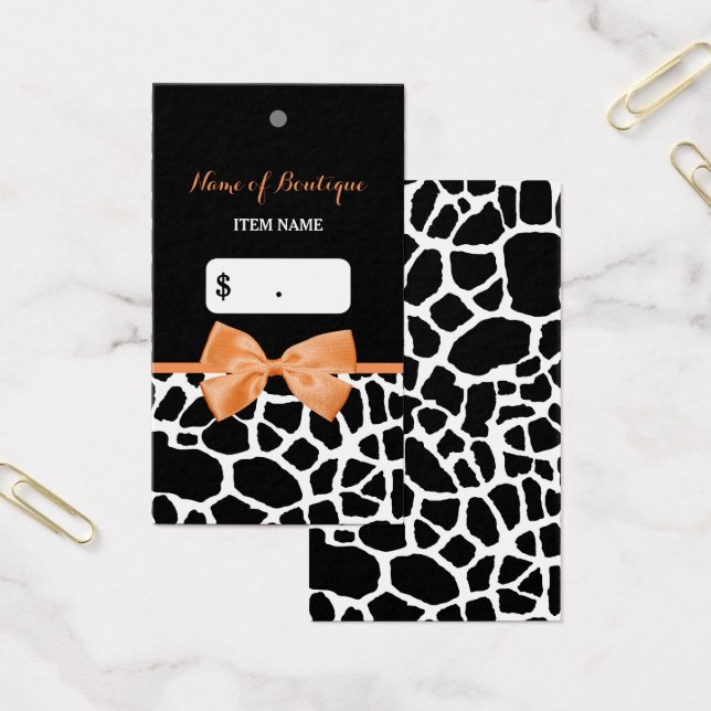 Girly Orange Arco Giraffe Impressão Boutique Hang  (Escritótio)