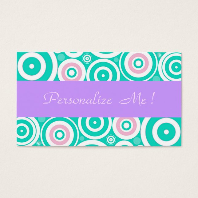 Girly Pastel Purple Modern Mint Trendy Wedding Div (Frente)