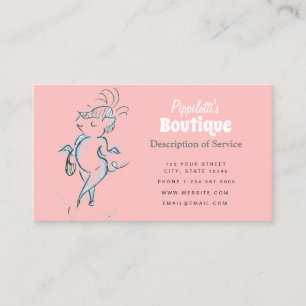 Girly Piggy, Cartão de visita de Boutique Rosa Ros