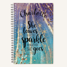 Girly Turquoise Dourada Sereia Nome Personalizado