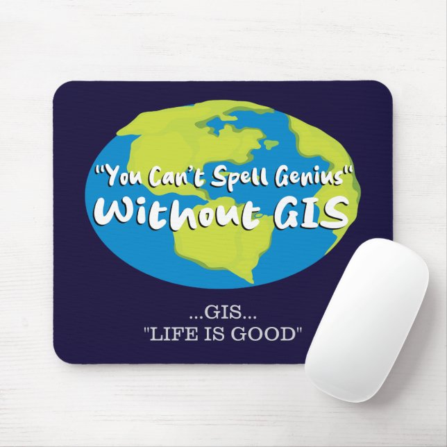 GIS, Geospatial Mousepad (Com mouse)
