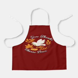 'Give Thanks, Choose Peace' All-Over Print Apron