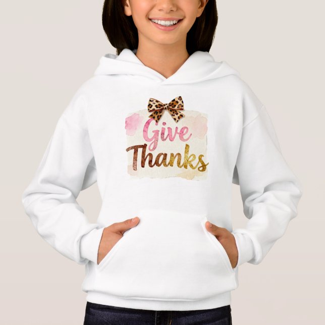 Give Thanks T-Shirt | Floral Fall Coquette Shirt (Frente)