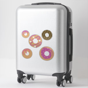 Glacê de Purpurina de Donut Doce Adesivo de Padari