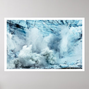 Glaciar Calving Poster