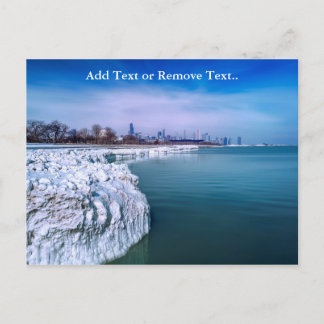 Glaciar Congelado Do Cartão Postal Da Cidade Do Ve