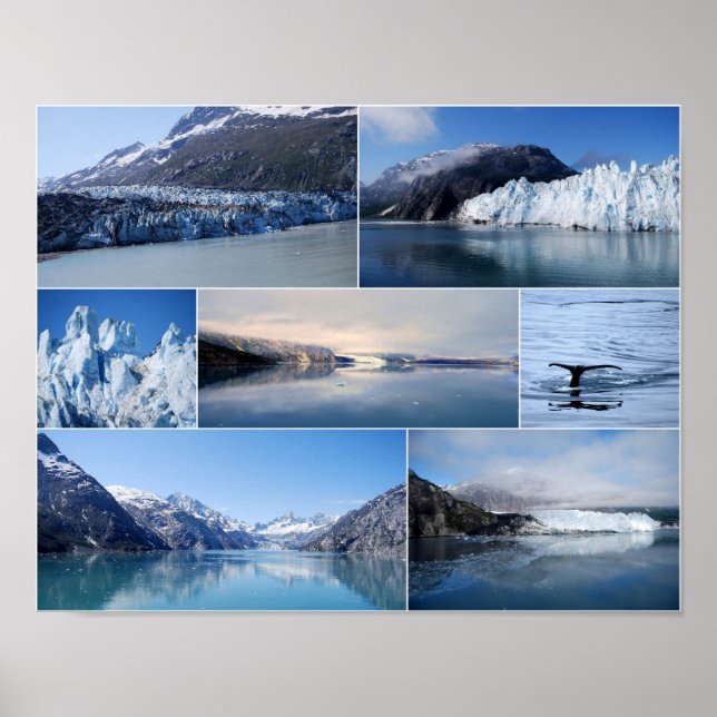 Glacier Bay Alaska 14 x 11 Poster (Frente)