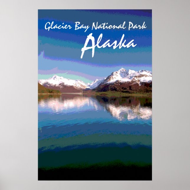 Glacier Bay National Park Alaska poster cênico (Frente)