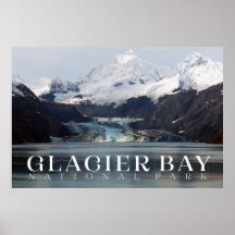Glacier Bay Poster, Alaska Impressão