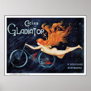 Gladiador dos ciclos - impressão do poster da