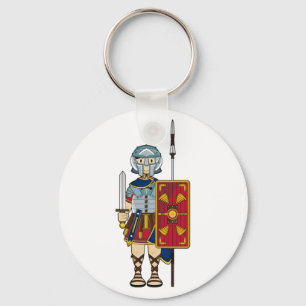 Gladiador romano com chaveiro