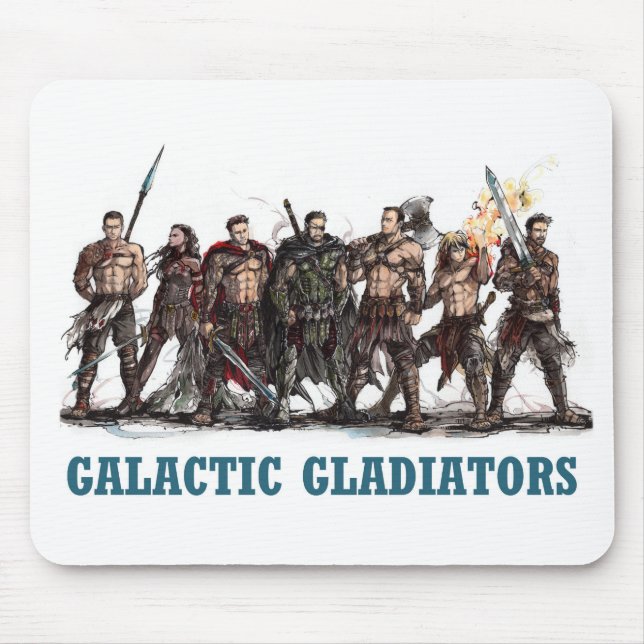 Gladiadores galácticos Mousepad (Frente)