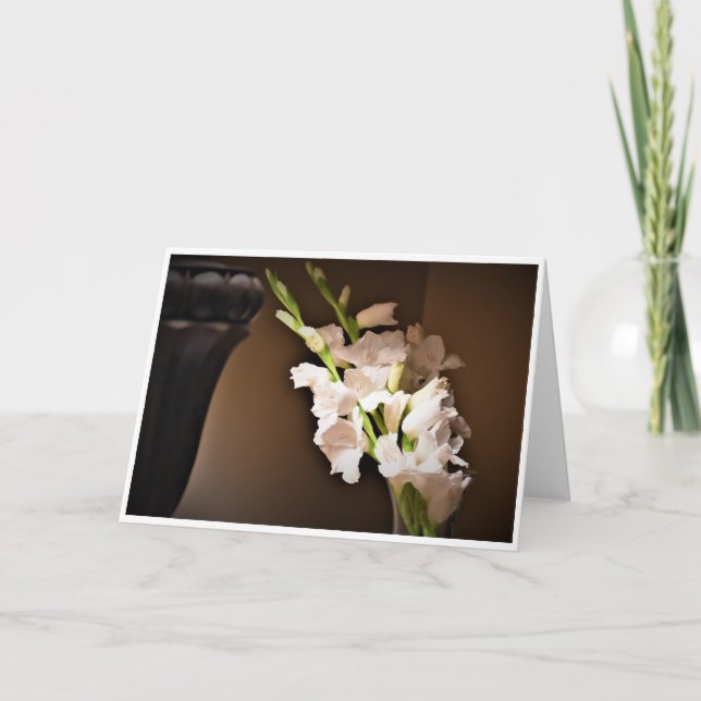 Gladioli, cartão (Frente)