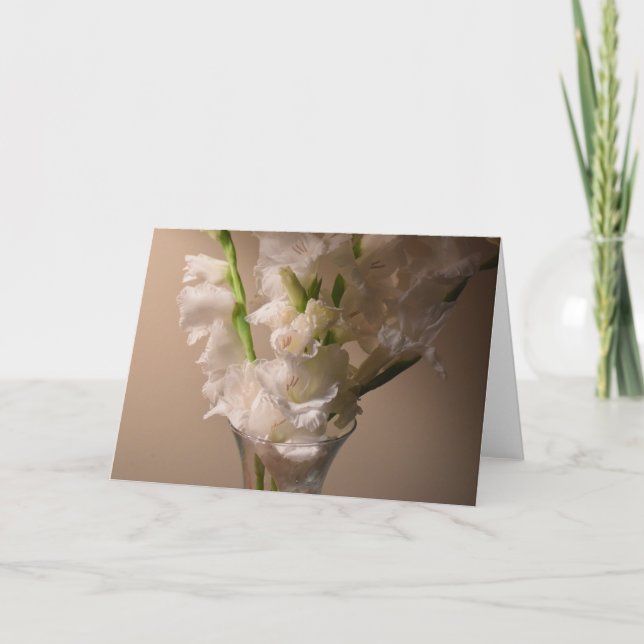 Gladioli, cartão (Frente)
