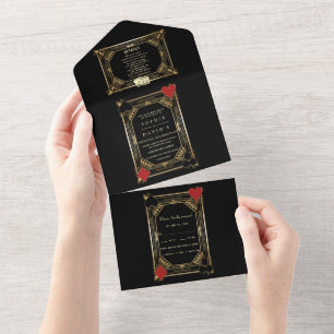 Glam Gatsby Art Deco Poker Casino Vegas Casino