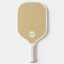 Glam Luxury Monograma personalizado Pickleball Pad