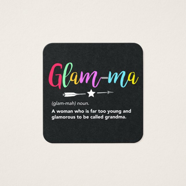 Glam-mães, vovó definição de gama (Frente)