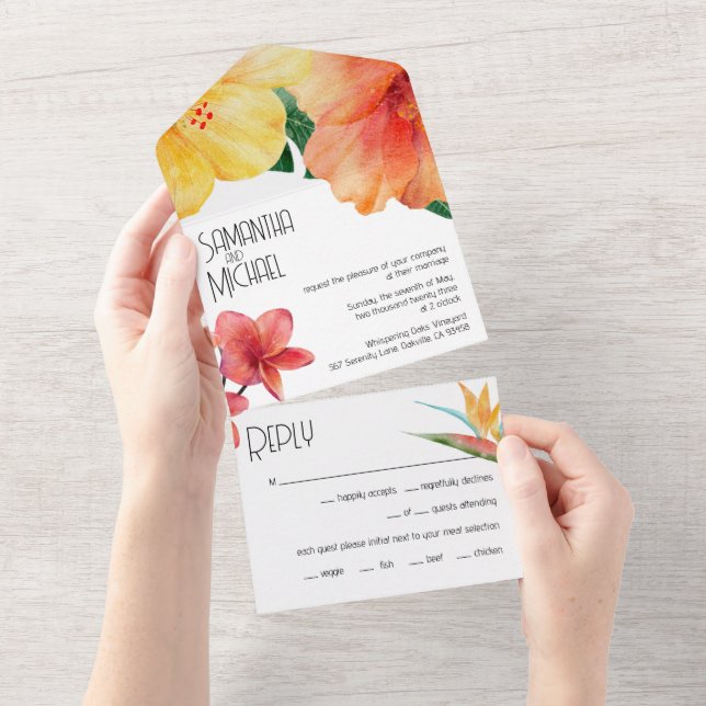 Glam Modern Tropical Chic Wedding (Tearaway)