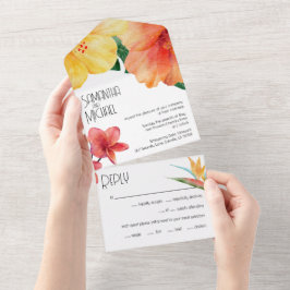 Glam Modern Tropical Chic Wedding