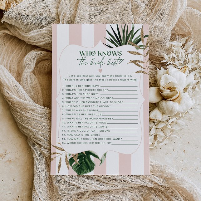 Glam pink stripes Quem conhece o melhor jogo da no (Criador carregado)