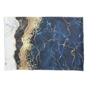 Glama Branco Azul Preto