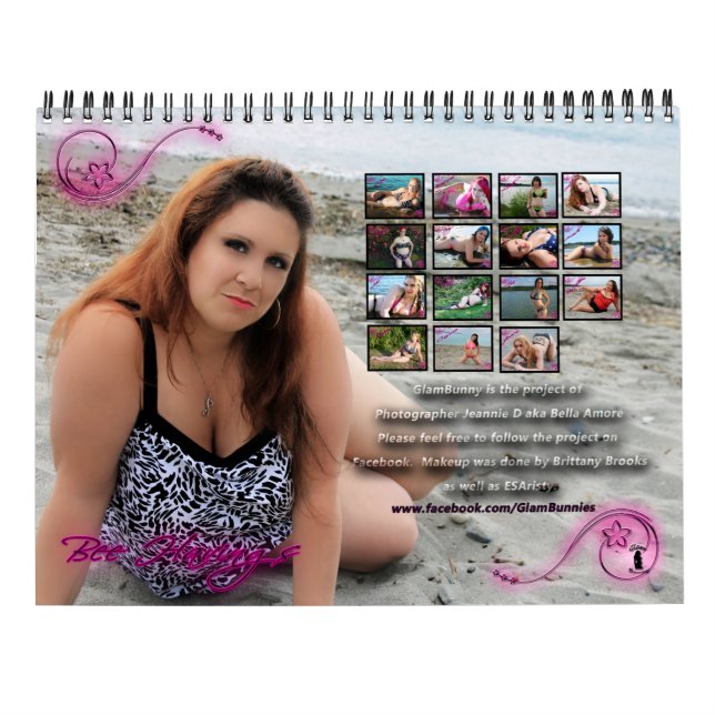 Glambunny calendário de 15 meses 2016-2017 (Verso)