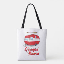 Glaming Heaven Retro Camper Tote Bag