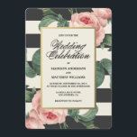 Glamor Botânico | Convite De Casamento<br><div class="desc">©Fine & Dandy Paperie</div>