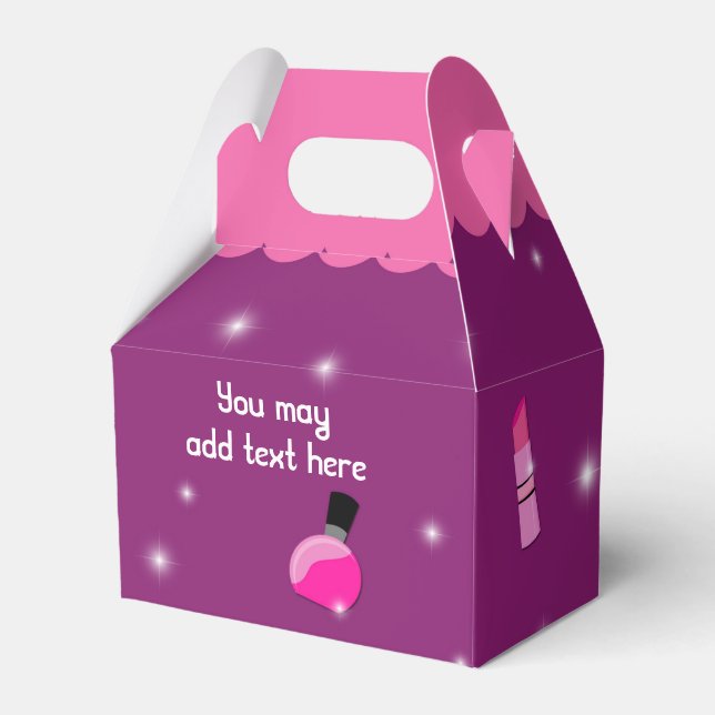 Glamor Girl Makeup Glam Diva Party Favoritas Caixa (Frente)