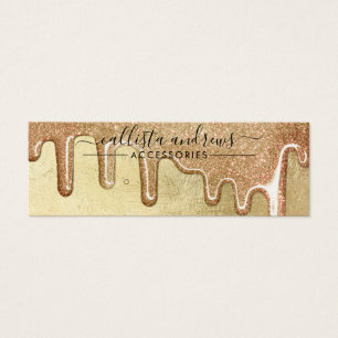 Glamorous Dourado Glitter Drivers Earrando Exibiç