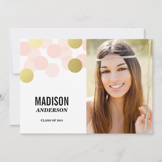 Glamour Faux Foil | Convite para Festa de Formatur (Frente)