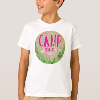Glamping de T-Shirt com informações de Kraft para 