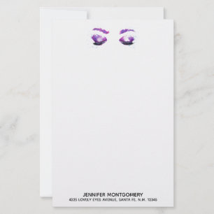 Glândulas roxas brilhantes e cores da água