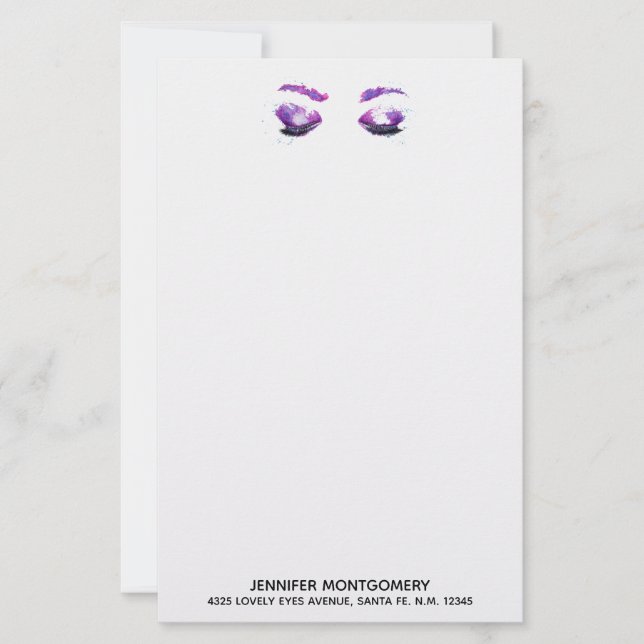 Glândulas roxas brilhantes e cores da água (Frente)