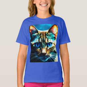 Glare of the Night - Kids Basic Cat T-Shirt
